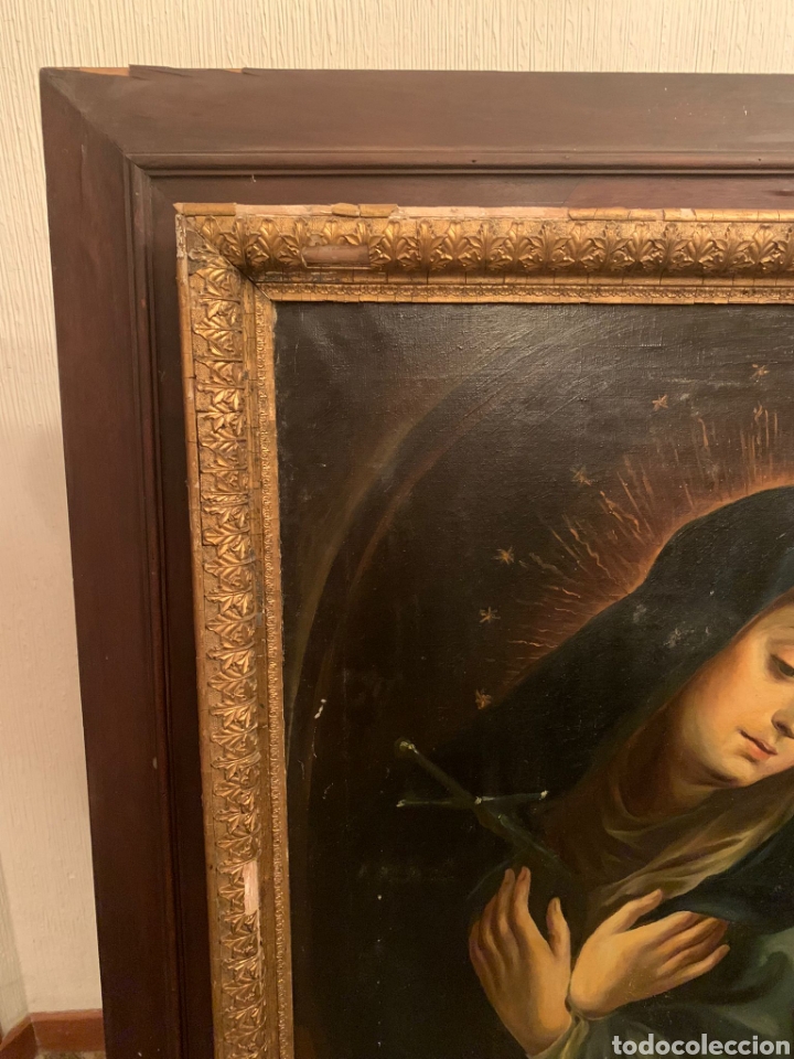 Arte: Cuadro Antiguo sobre lienzo. - Foto 9