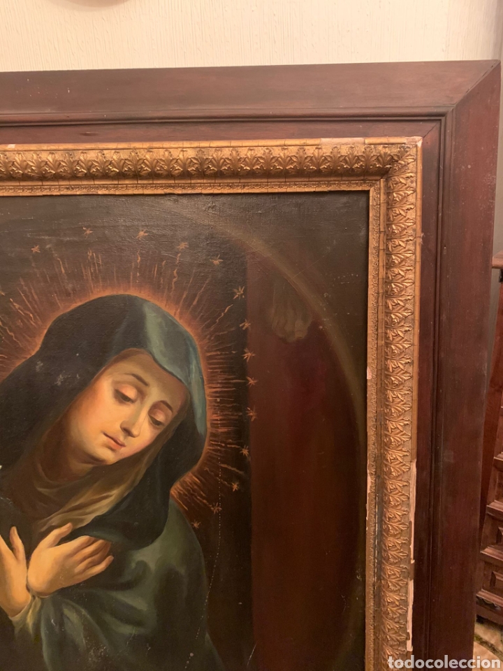 Arte: Cuadro Antiguo sobre lienzo. - Foto 10