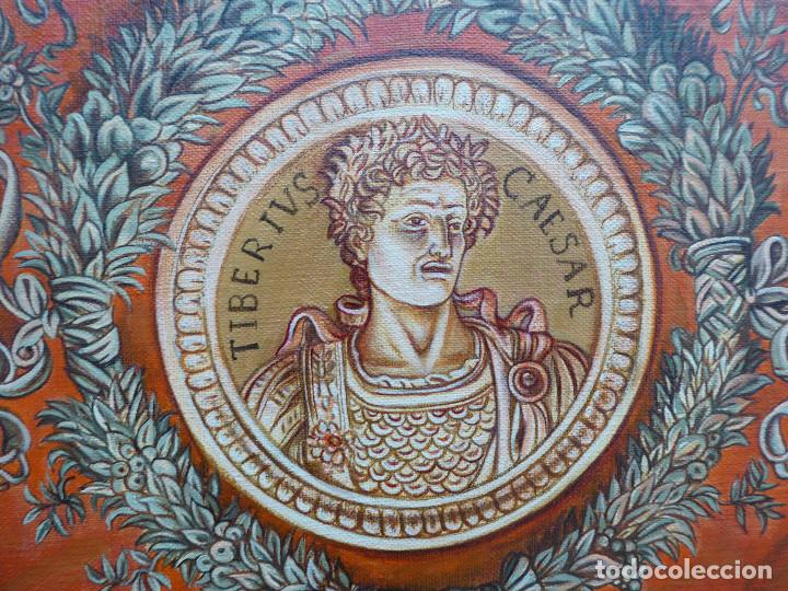 Arte: Cuadro del emperador romano Tiberio . - Foto 1