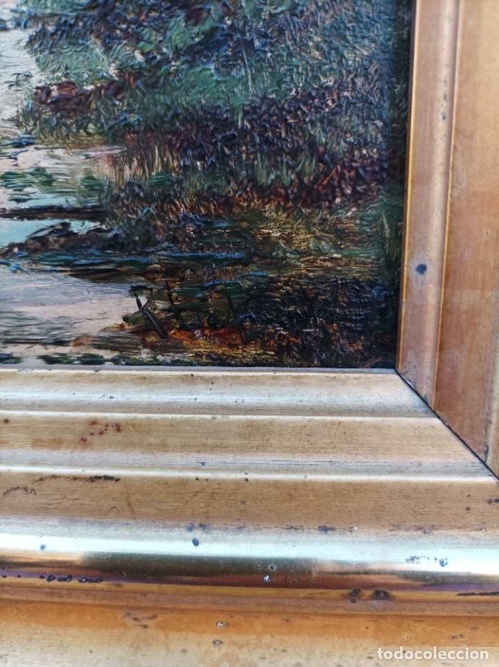 Arte: S.XIX OLEO SOBRE TABLA - Foto 3