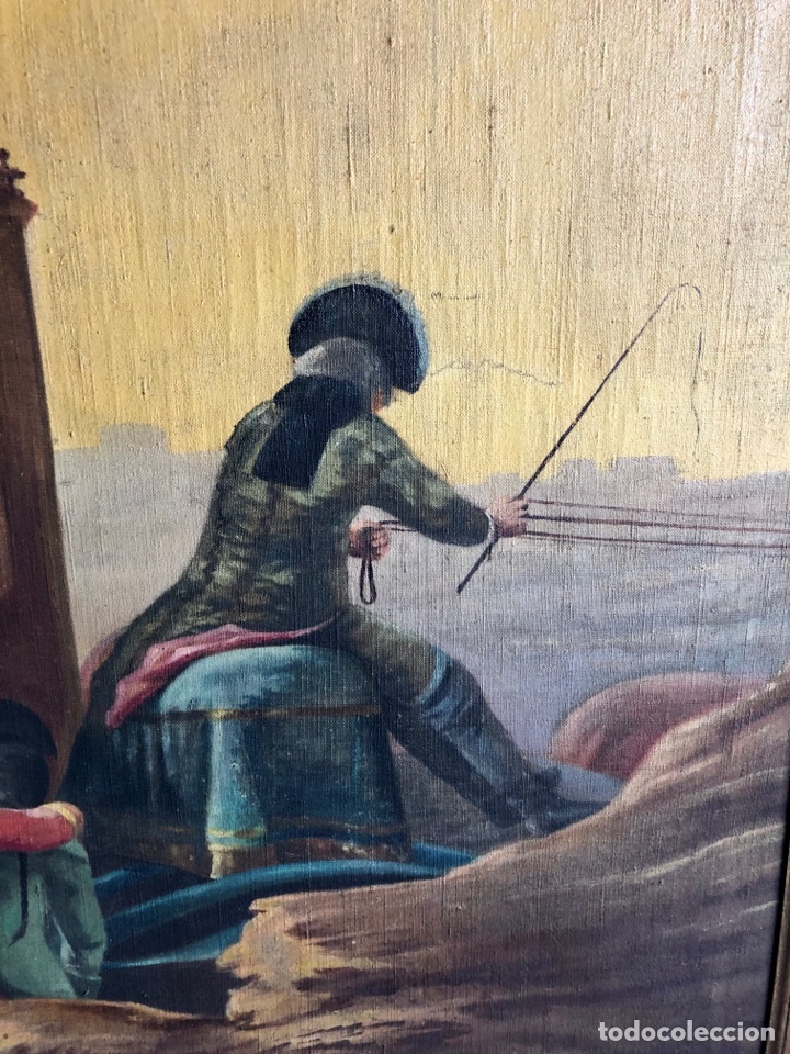 Arte: &Oacute;leo sobre lienzo. Gran formato. Versi&oacute;n de &ldquo;El Cacharrero&rdquo;. - Foto 4