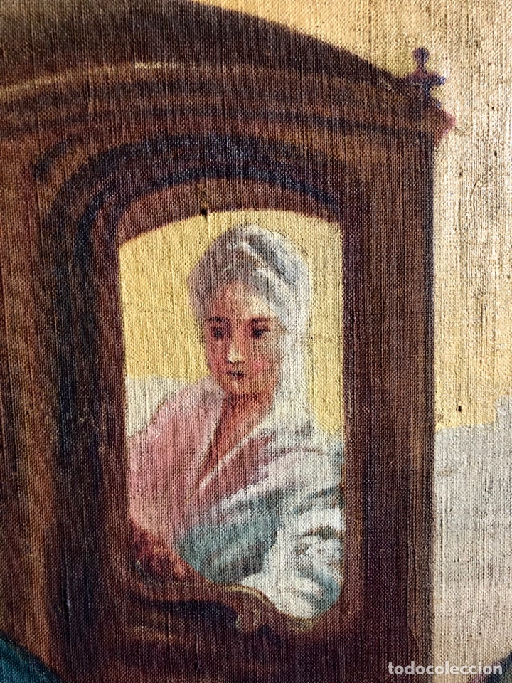 Arte: &Oacute;leo sobre lienzo. Gran formato. Versi&oacute;n de &ldquo;El Cacharrero&rdquo;. - Foto 5