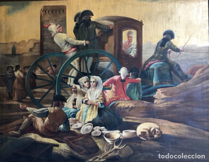 Arte: &Oacute;leo sobre lienzo. Gran formato. Versi&oacute;n de &ldquo;El Cacharrero&rdquo;. - Foto 11