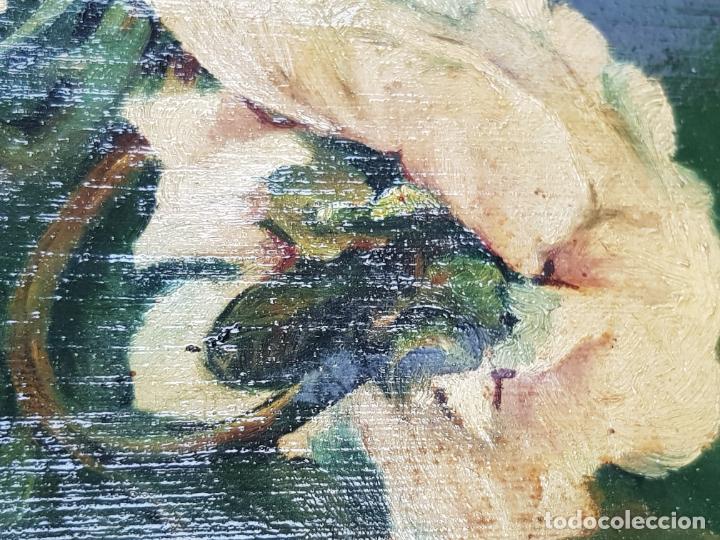 Arte: Cuadro &oacute;leo flores - Foto 4