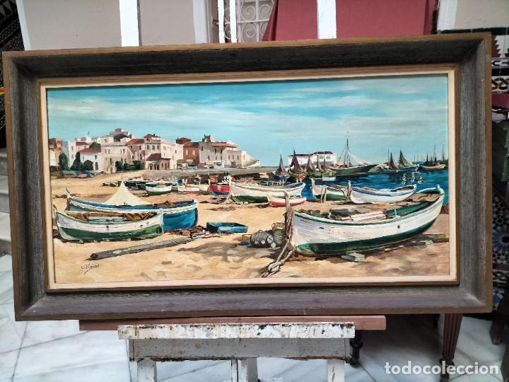 Arte: Barca en la playa - Foto 1