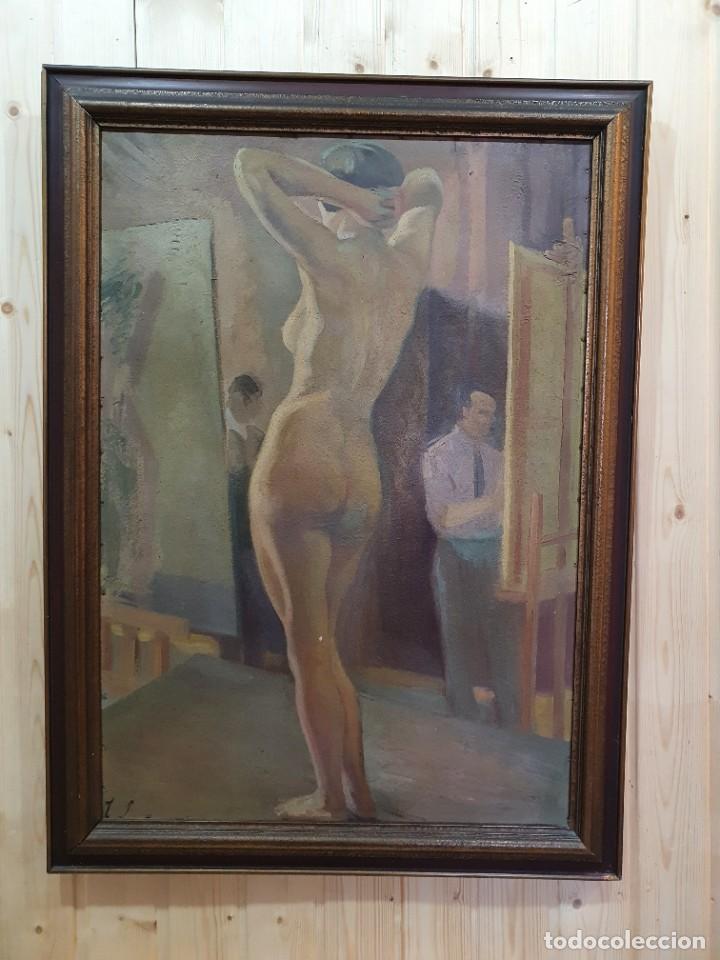 Arte: -OLEO SOBRE TABLA FIRMADO - Foto 2
