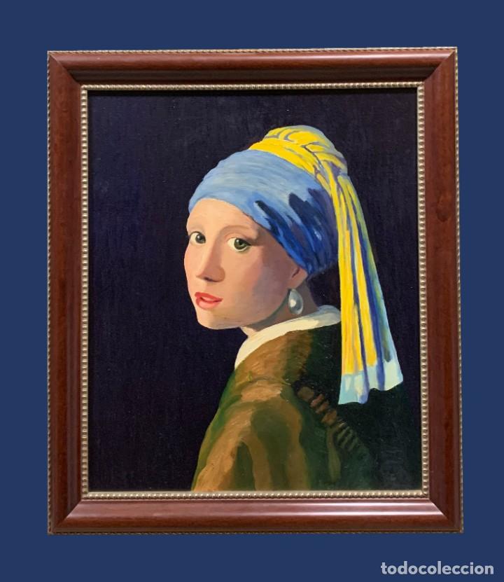 Arte: PRECIOSA VERSION MUCHACHA DE LA PERLA, VERMEER - Foto 1