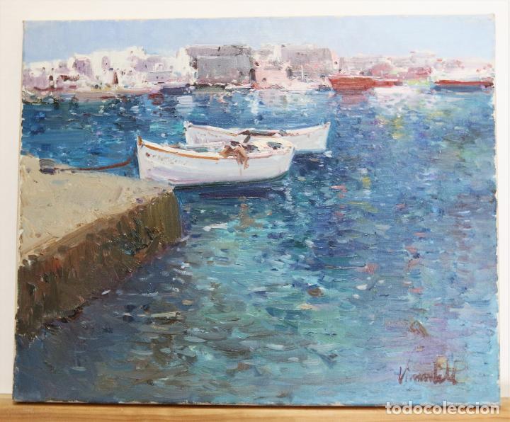 Arte: Oleo Puerto firmado Virandell