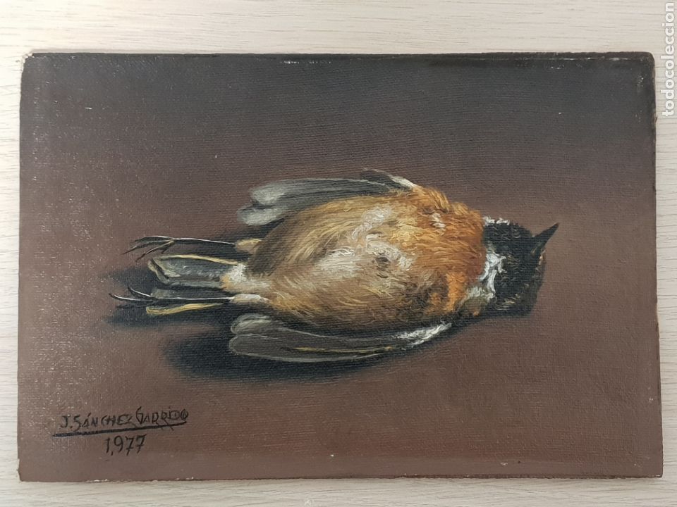 Art: JUAN SANCHEZ GARRIDO . MALAGA. OLEO SOBRE TABLEX. 21,2 &times;14,2 cm