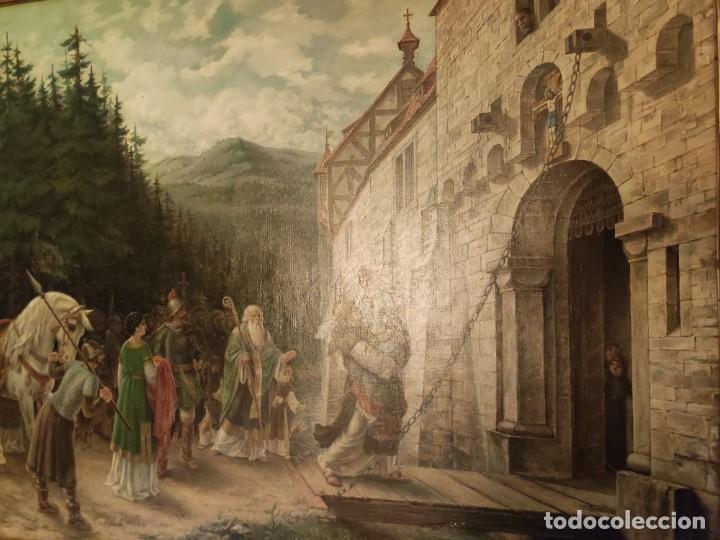 Arte: Escena medieval. Siglo XIX - Foto 1