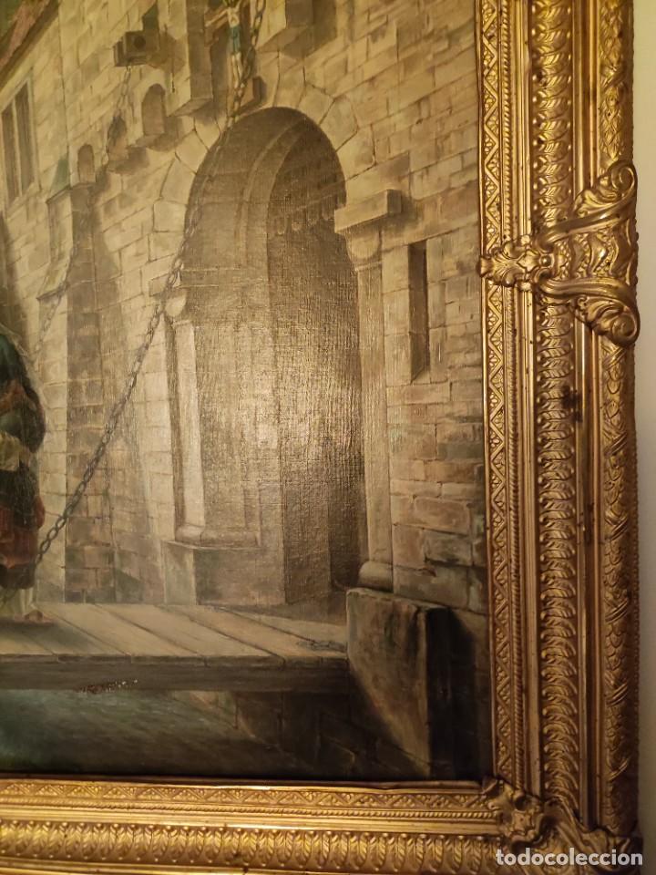Arte: Escena medieval. Siglo XIX - Foto 2