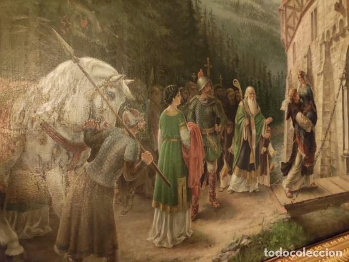 Arte: Escena medieval. Siglo XIX - Foto 5