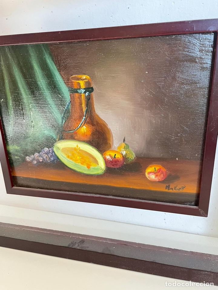 Arte: Cuadro &oacute;leo bodeg&oacute;n firmado - Foto 2