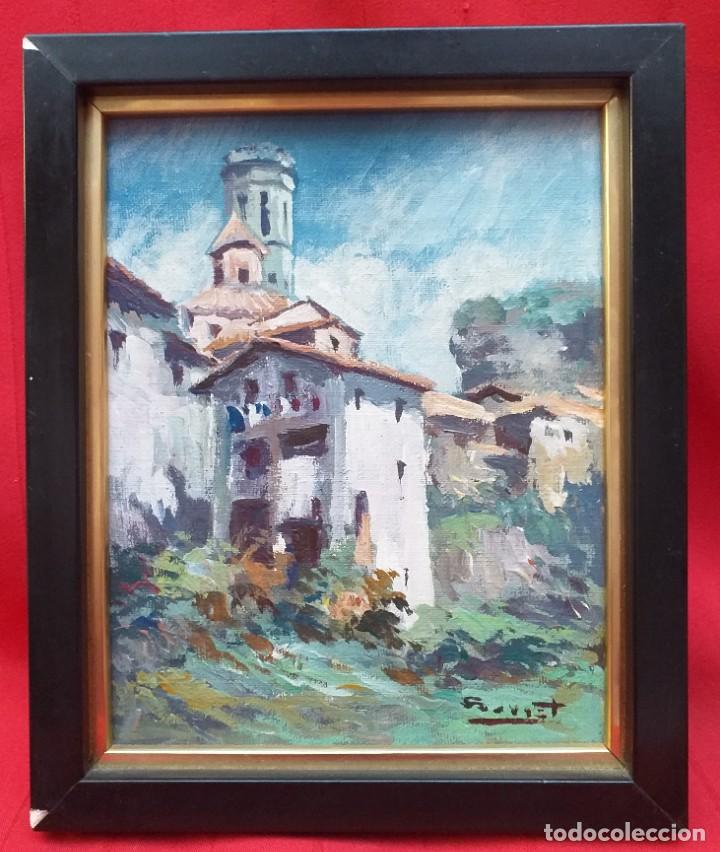 Arte: &Oacute;LEO SOBRE TABLA FIRMADO SERRAT - Foto 1