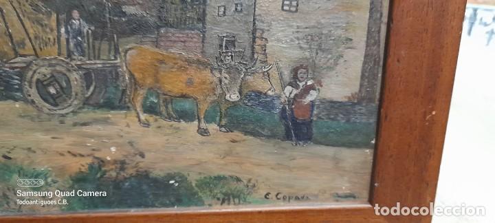 Arte: Oleo sobre tabla firmado E.Copado REF-4356 - Foto 2