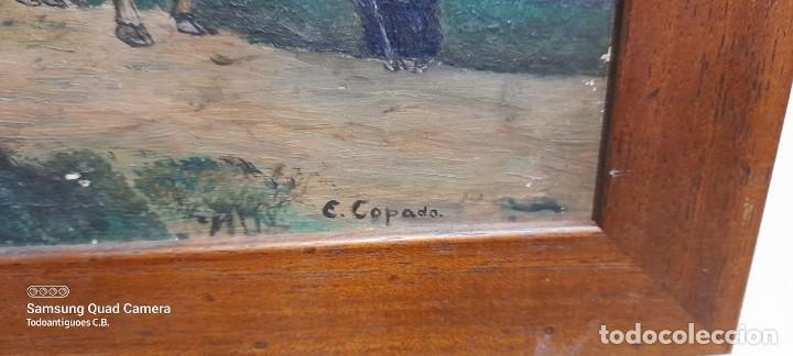 Arte: Oleo sobre tabla firmado E.Copado REF-4356 - Foto 3