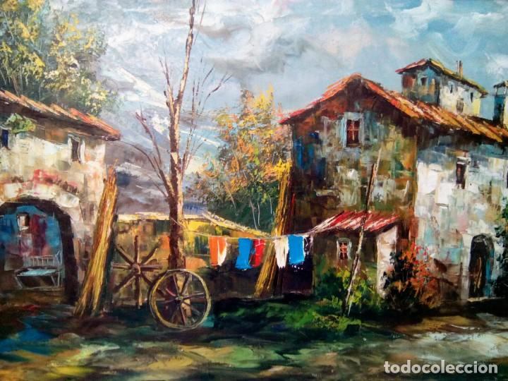 Arte: &Oacute;leo sobre lienzo firmado Ramos - Foto 6