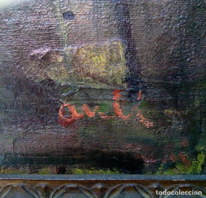 Arte: Firmado Auli &oacute;leo sobre lienzo bodegon - Foto 5