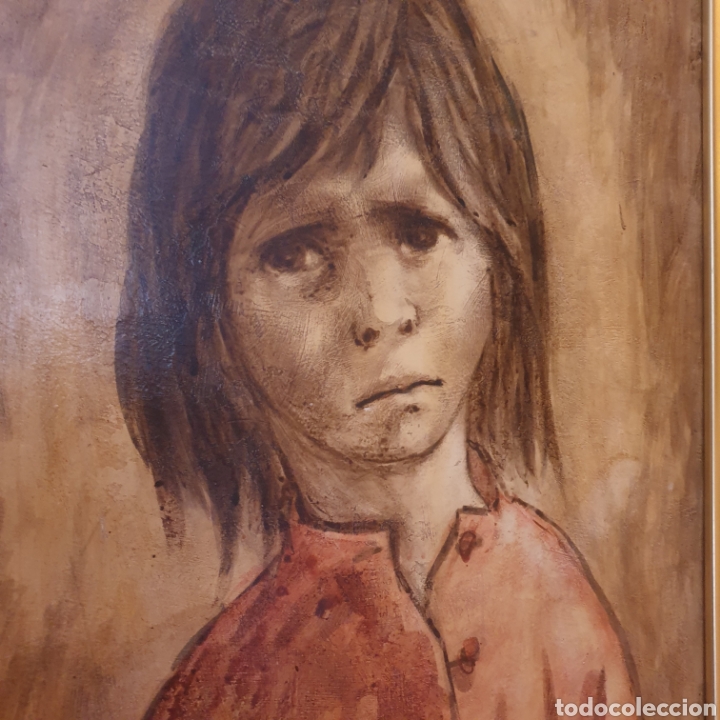 Arte: &Oacute;leo sobre tabla. Gitanillo 50x65 - Foto 2