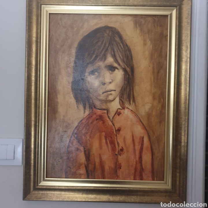 Arte: &Oacute;leo sobre tabla. Gitanillo 50x65 - Foto 1
