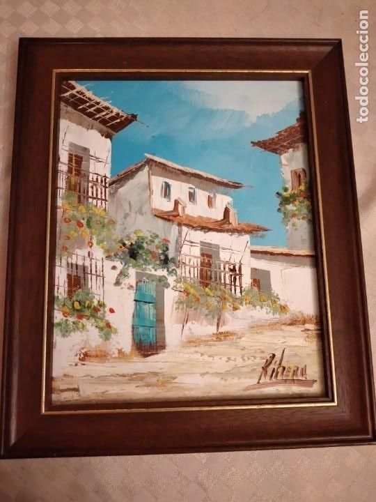 Arte: &Oacute;LEO SOBRE TABLA.FIRMADO RIBERA. - Foto 2