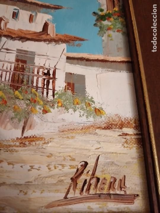Arte: &Oacute;LEO SOBRE TABLA.FIRMADO RIBERA. - Foto 5