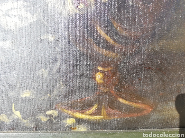 Arte: Bodeg&oacute;n de flotresOleo antiguo - Foto 5