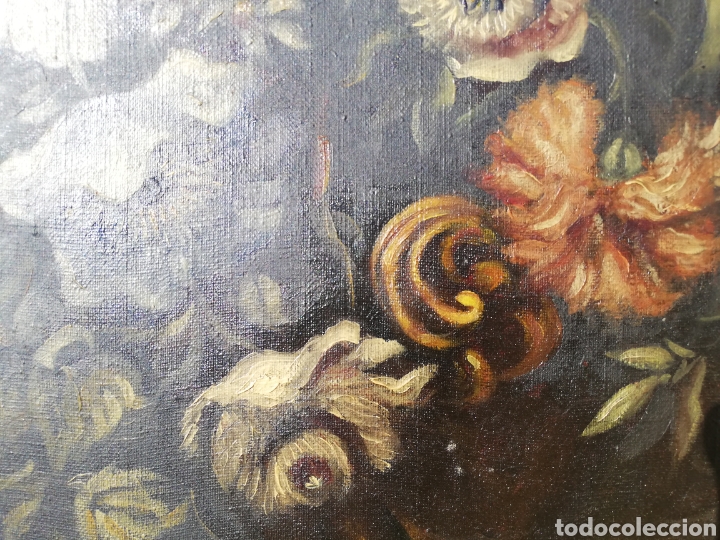 Arte: Bodeg&oacute;n de flotresOleo antiguo - Foto 6