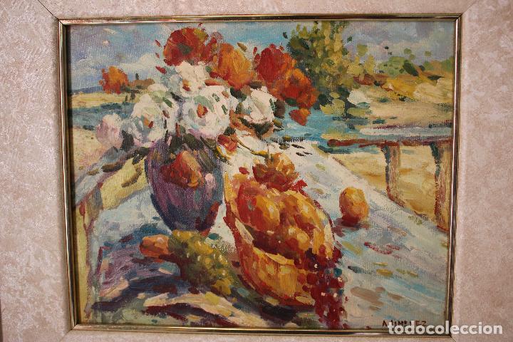 Arte: bodegon original firmado a. jimenez - Foto 2