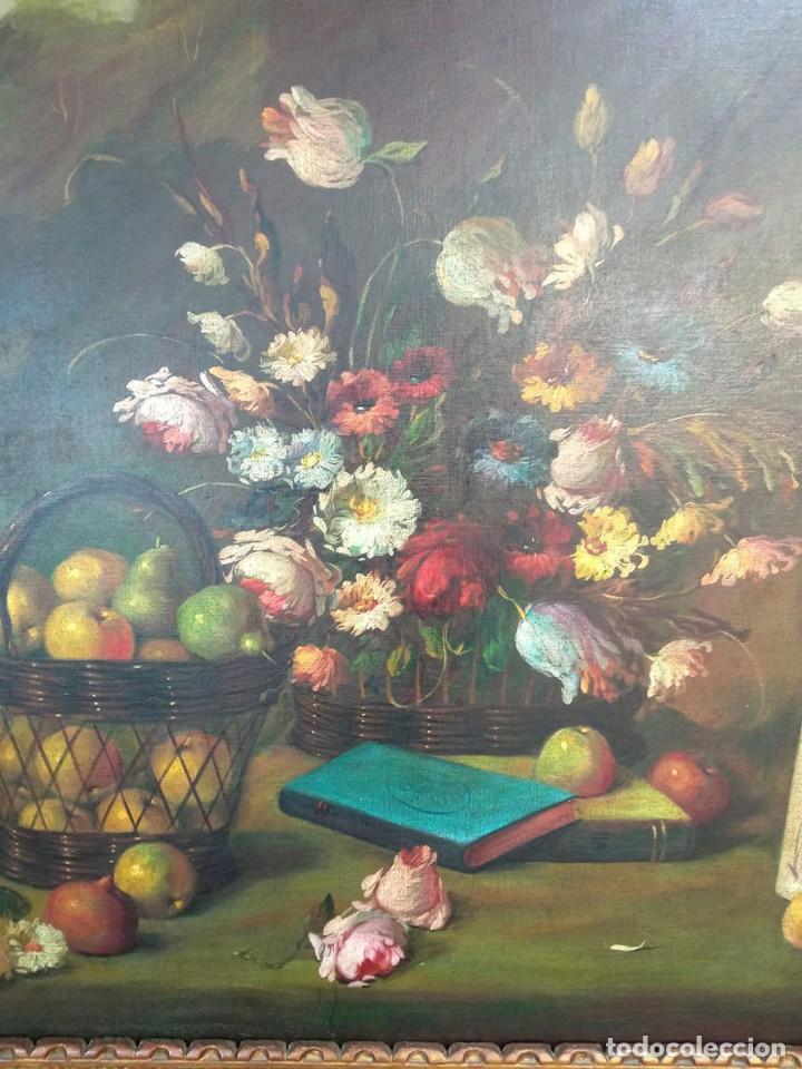 Arte: &Oacute;leo bodeg&oacute;n de flores y frutas - Foto 4