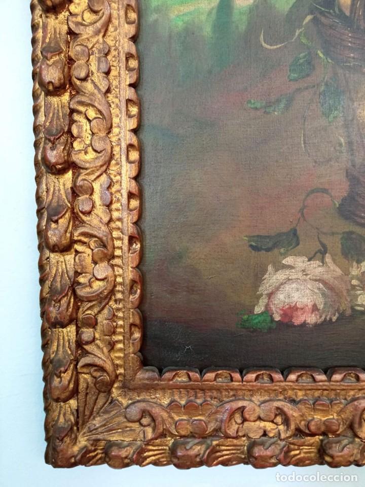 Arte: &Oacute;leo bodeg&oacute;n de flores y frutas - Foto 5
