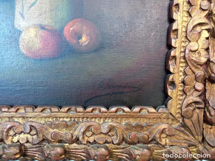 Arte: &Oacute;leo bodeg&oacute;n de flores y frutas - Foto 6