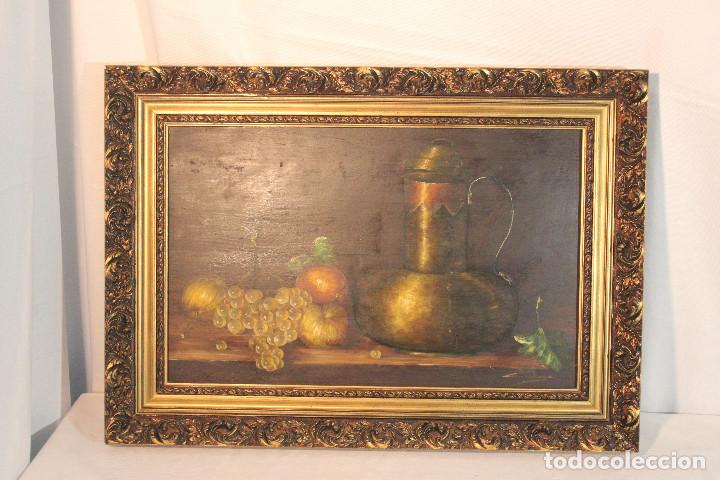 Arte: CUADRO BODEGON JARRA Y FRUTAS - Foto 1