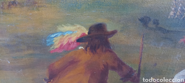 Arte: Antiguo cuadro oleo sobre lienzo - Foto 2