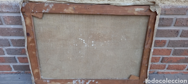 Arte: Antiguo cuadro oleo sobre lienzo - Foto 4