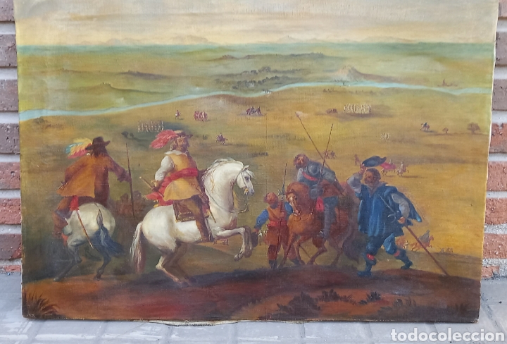 Arte: Antiguo cuadro oleo sobre lienzo - Foto 1