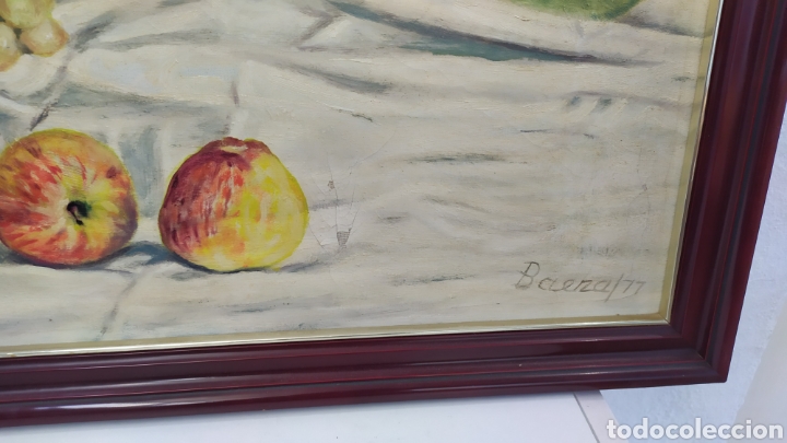 Arte: Cuadro de Baeza bodeg&oacute;n de &oacute;leo en lienzo - Foto 2