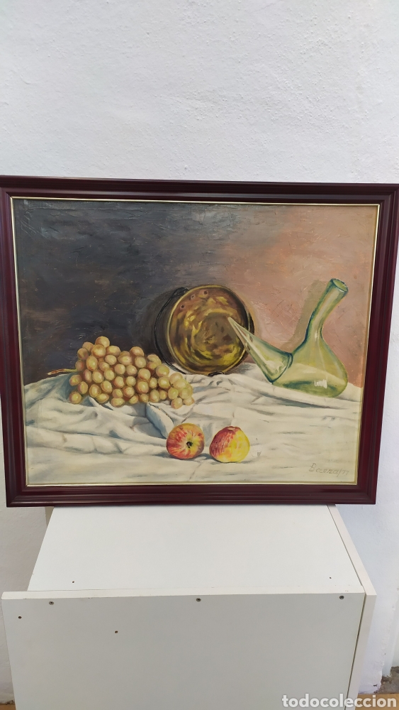 Arte: Cuadro de Baeza bodeg&oacute;n de &oacute;leo en lienzo - Foto 3