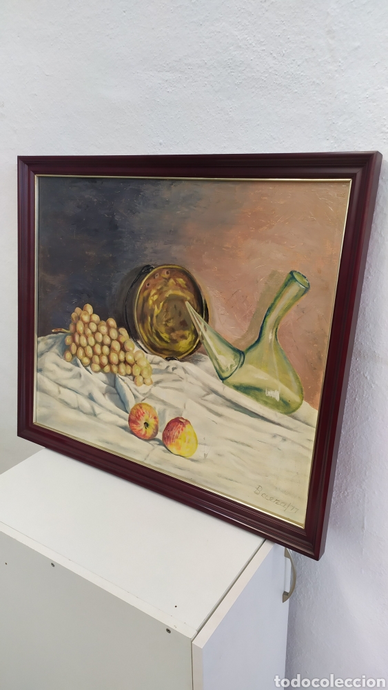Arte: Cuadro de Baeza bodeg&oacute;n de &oacute;leo en lienzo - Foto 1