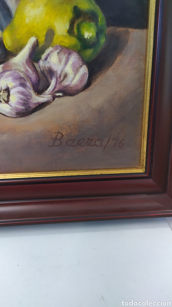 Arte: Cuadro Baeza Bodeg&oacute;n oleo en lienzo - Foto 4