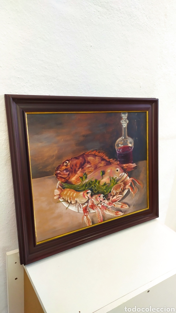 Arte: Cuadro de Baeza Bodeg&oacute;n oleo en lienzo - Foto 2