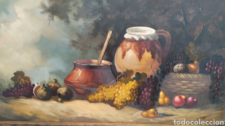 Arte: Cuadro bodeg&oacute;n grande &oacute;leo sobre lienzo - Foto 5