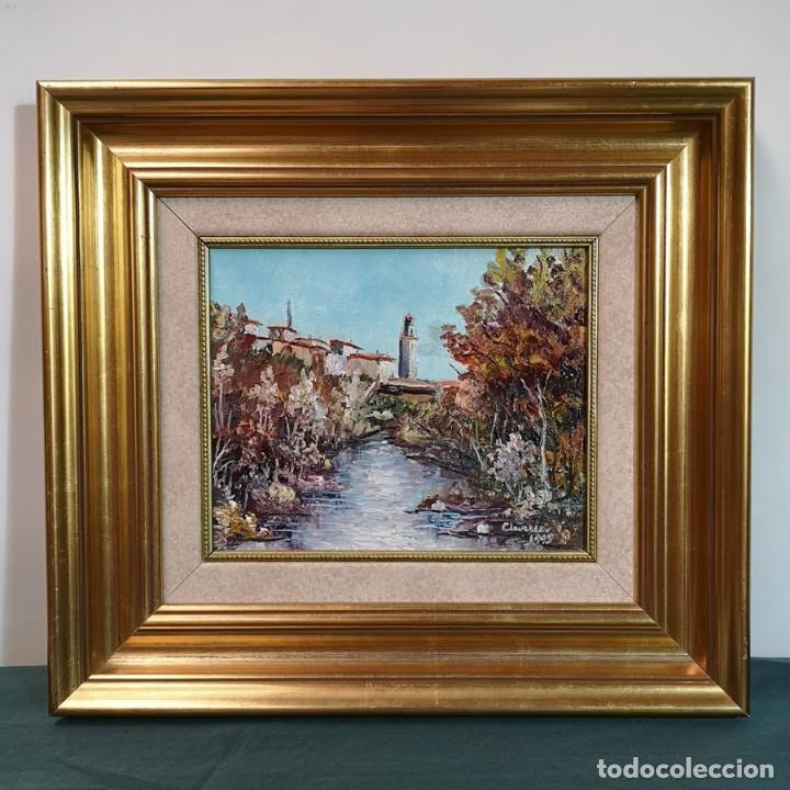 Arte: &Oacute;leo sobre Lienzo de Antonio Claver&iacute;a - Foto 1