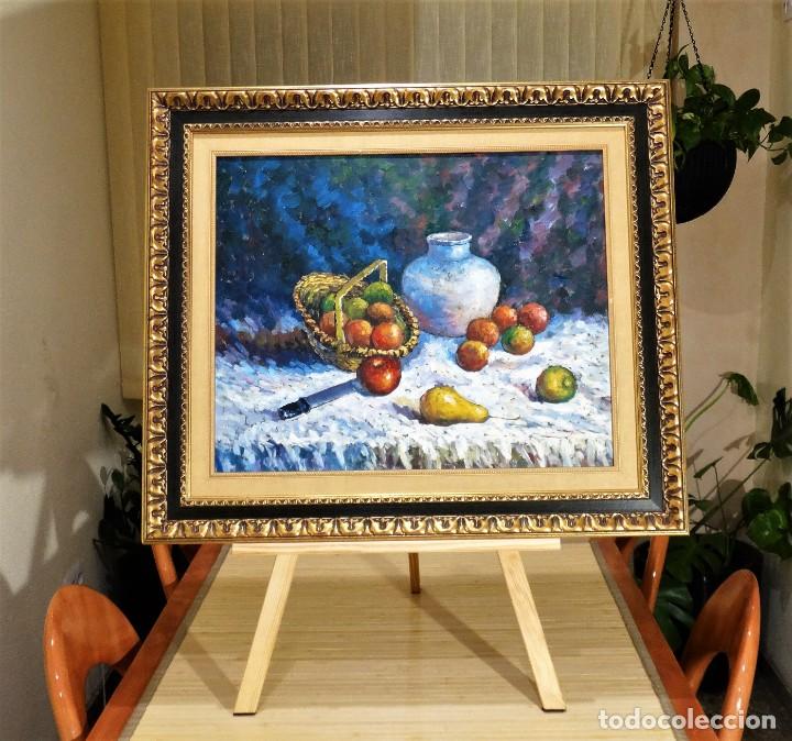 Arte: Сuadro de bodeg&oacute;n hecho al &oacute;leo sobre lienzo - Foto 1