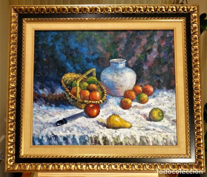 Arte: Сuadro de bodeg&oacute;n hecho al &oacute;leo sobre lienzo - Foto 3