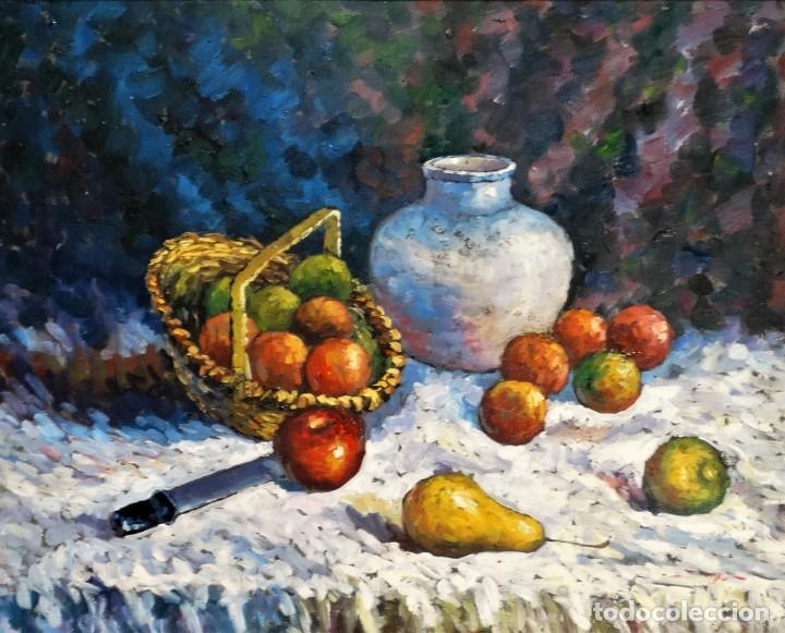 Arte: Сuadro de bodeg&oacute;n hecho al &oacute;leo sobre lienzo - Foto 4
