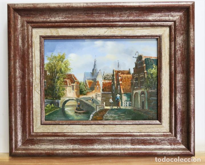 Arte: Paisaje al Oleo firmado con marco