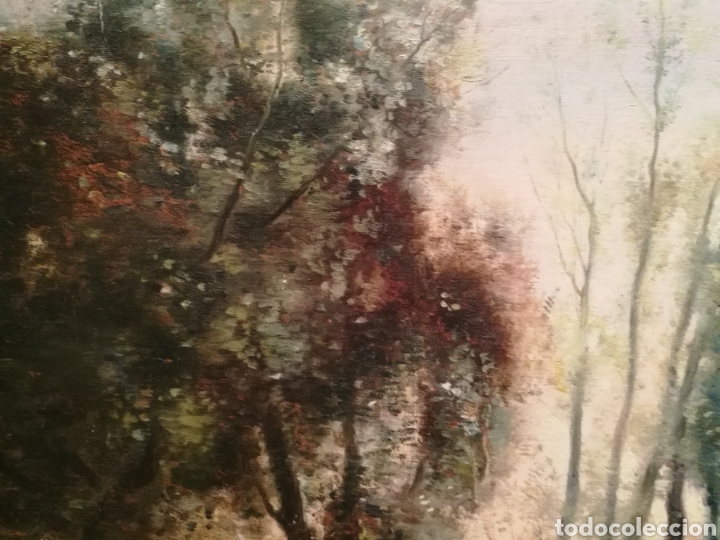 Arte: BAILARINAS EN EL BOSQUE. C&Iacute;RCULO DE COROT (1795-1876) - Foto 7