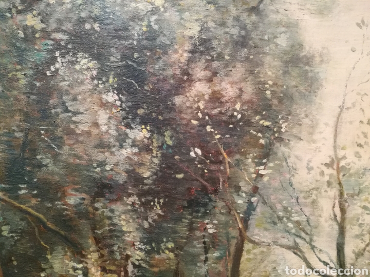 Arte: BAILARINAS EN EL BOSQUE. C&Iacute;RCULO DE COROT (1795-1876) - Foto 10
