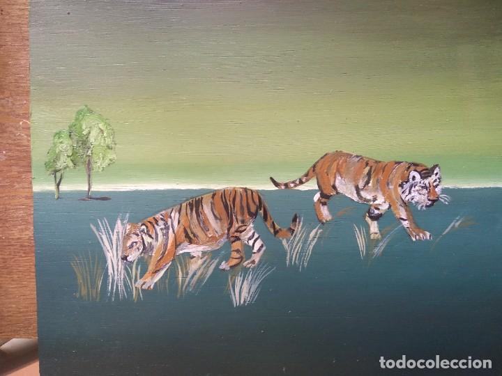 Arte: cuadro oleo sobre tabla marina - Foto 2